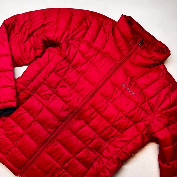 Columbia Jackets & Blazers - Columbia Women's Puffer Jacket Large Thermal Coil Lightweight Full Zip Mount Red